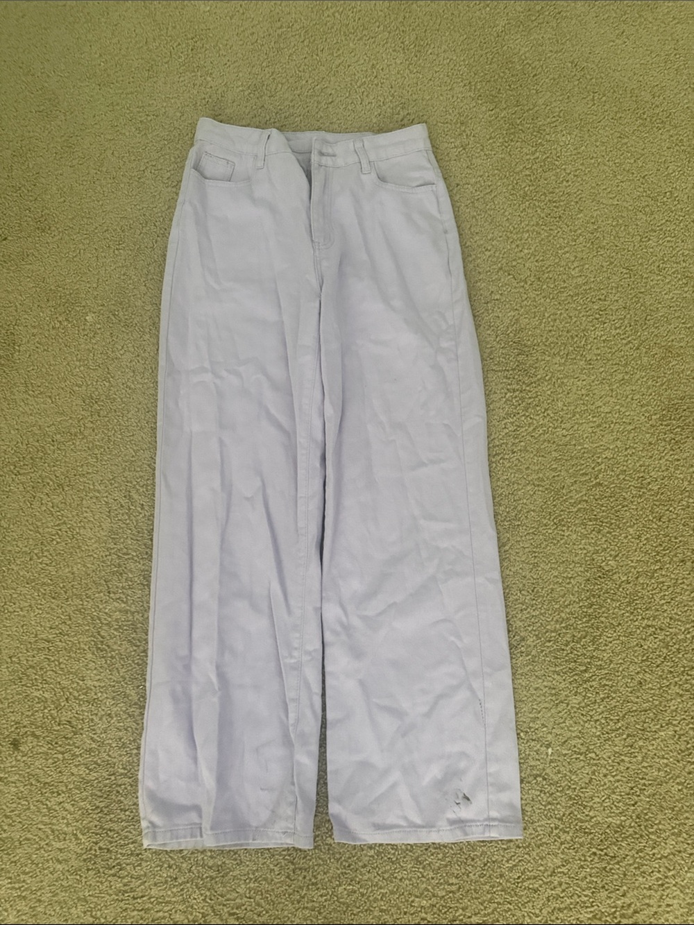 Source Unknown Lavender Wide-Leg High-Rise Jeans